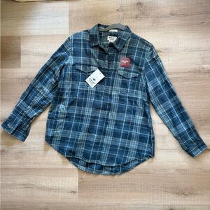 Ariat Blue Plaid Button Down Shirt